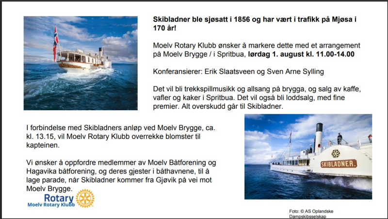 Bursdagsfeiring Skibladner